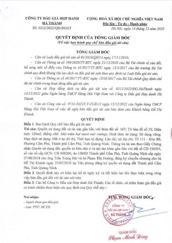 Bán đấu giá tài sản bảo đảm của khách hàng tại ngân hàng MSB