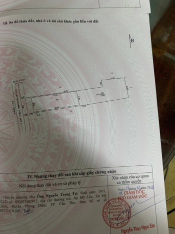 Cần bán đất Mỹ Khánh Phong Điền Cần Thơ