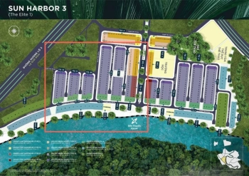 Nhà phố ven sông 8x20m The Elite 1 - Giá hấp dẫn nhất Aqua City,