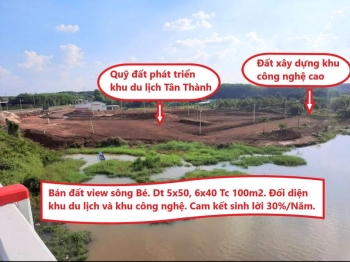 Đất nền view sông chơn thành bình phước