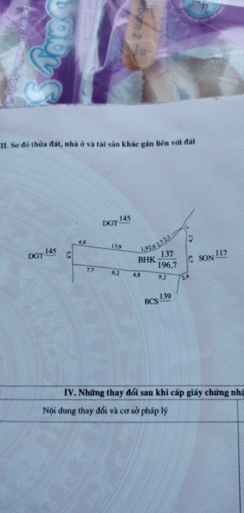 Bán mảnh đất thuộc thôn Thống Nhất, xã Đông Hà, huyện Quản Bạ.