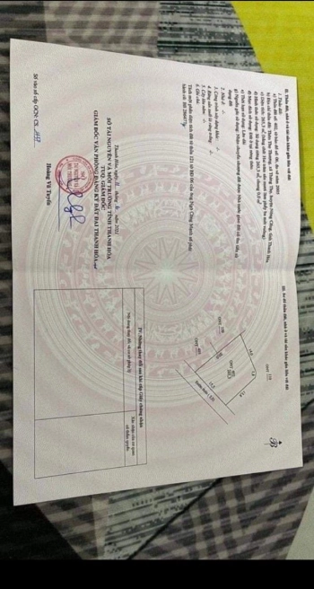 cần tiền Bán lô đất 265,3 m2 Thăng thọ nông cống