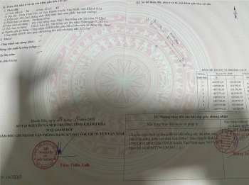 Mặt Biển Vĩnh Yên (Hai mặt tiền biển và nhựa 22m) – Diện tích 4500m2 ngang 75m tổng giá 100 tỷ