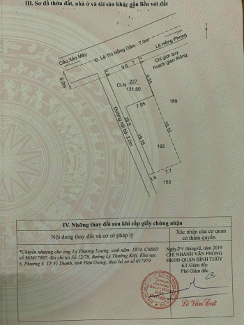 Nền Biệt Thự Góc 2 mặt tiền đẹp mê li đường Lê Thị Hồng Gấm, P. Trà An, Q. Bình Thuỷ, TPCT