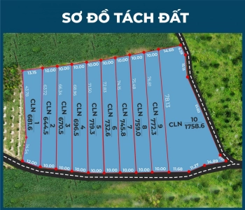 ĐẤT MẶT TIỀN NGAY UBND - NGAY CHỢ - SỔ HỒNG 700m2 - TT 186 TRIỆU