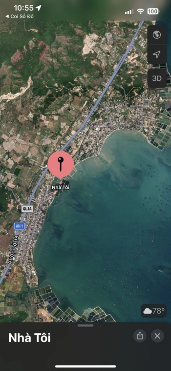 Bán 5000m2 đất thủy sản tại Vạn Hưng, Vạn Ninh - Giáp biển, gần QL1A giá 1tr9/m