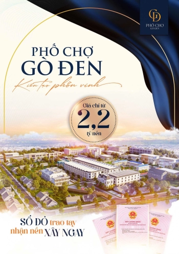 Mua ngay đất nền khu dân cư phố chợ Gò Đen chỉ với 750tr / nền, diện tích đa dạng 5x22, 5x14