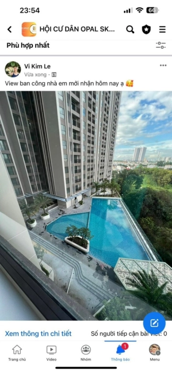 Cho thuê Căn hộ Opal Skyline Căn Góc Giá Tốt