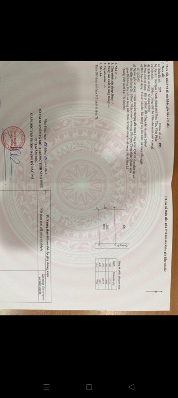 Chính chủ cần bán đất Phúc Yên Vĩnh Phúc giá chỉ 4.5 triệu/m2.