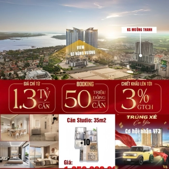 Giả nhỉnh chỉ 1,2 tỷ/căn anh chị mua đứt, để ở hoặc cho thuê sinh lời.