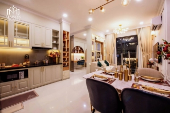 Căn hộ chung cư 2pn 2wc diện tích 73m2 giá 33 triệu/m2 tại The Maison Grand Phú Mỹ.