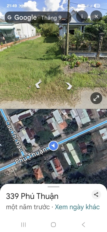 Cần thanh lý gấp đất tại mặt tiền đường Phú Thuận-  xã An Nhơn Tây ( trước là Phú Mỹ Hưng, huyện Củ Chi), thành phố Hồ Chí Minh